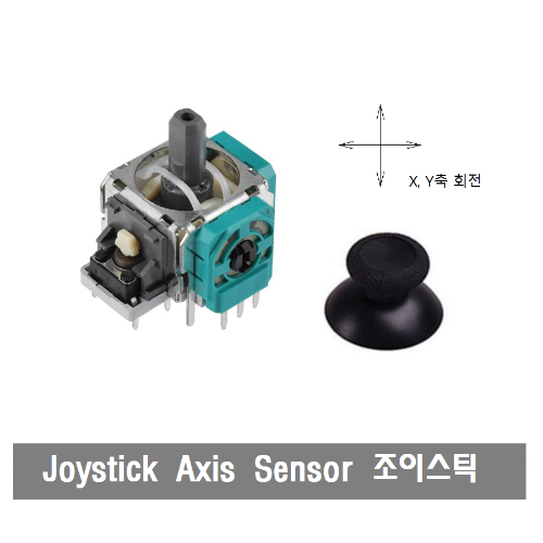 S365 버튼형 X, Y축 회전 조이스틱 센서 Joystick Axis Sensor