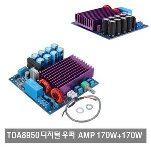 W234 TDA8950 디지털 서브 우퍼 클래스D 앰프 AMP 170W + 170W