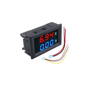 S128 초소형 10A 4.5-30V 전압 전류 측정계 게이지 메타 LED