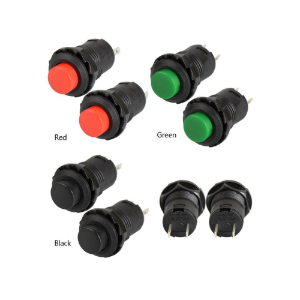 P018 리셋 스위치 OFF/ON 12mm Lockless button reset switch Push