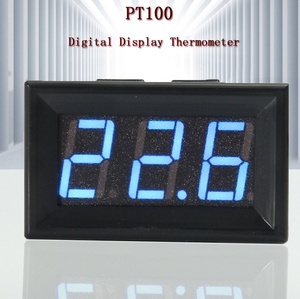 S242 PT100 디지털 디스플레이 온도계 0.56&#039; LED PT100 센서 -200 ℃ -450 ℃ 아두이노 온도 센서